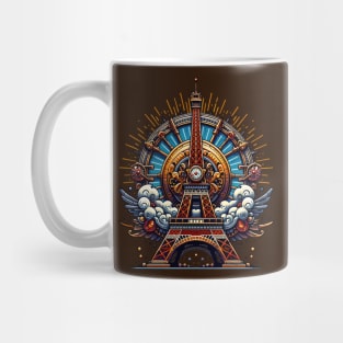 Steampunk Bastille Day Eiffel Tower Mug